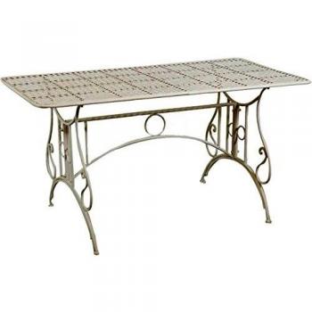 Mesa de Jardín Desmontable de Hierro Forjado Antiguo 150x77x80 cm