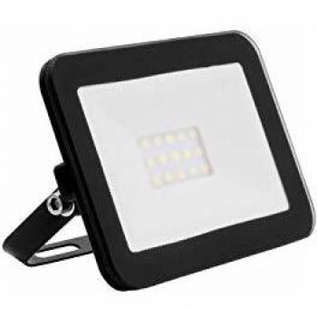 Foco Proyector LED 10W 120lm/W IP65 Slim Cristal Negro 6000K