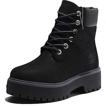Timberland Women's 6-Inch Waterproof Lace-Up Boots - Stone Street in Black