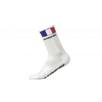 Massi Campeón Francia Calcetines, Unisex Adulto, Blanco, M