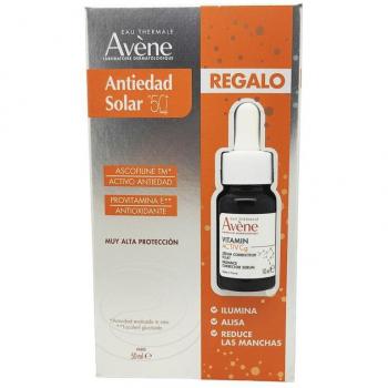 Avene Pack Solar Antiedad SPF50 + Mini Serum Vit C 10ml