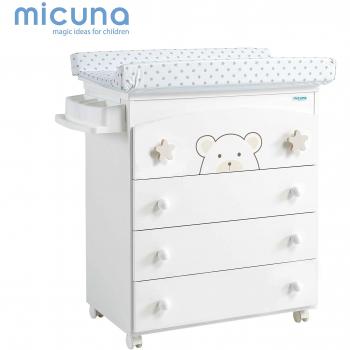 Bañera B-970 Bubu Blanco con tapizado Estrellas Beig de Micuna
