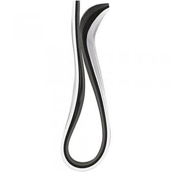 Tiras de papel de filigrana, ancho: 5 mm, largo: 78 cm, gris, blanco, negro, 100astd, 120 g