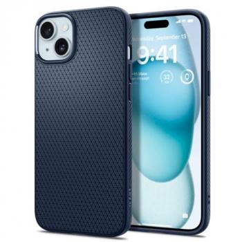 Funda Spigen Liquid Air Azul Marino para iPhone 15 Plus