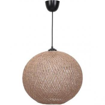Lámpara de techo WellHome hecha a mano de yute color crema