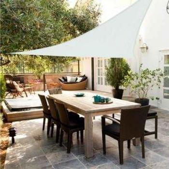 Toldo Vela Triangular Verde Oscuro Aktive Garden