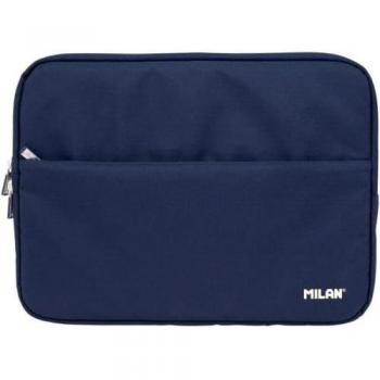 Milan Funda para Ordenador Portátil Serie 1918 Azul Marino 13 Semirrígida Medidas Internas 34,5 x 25 cm