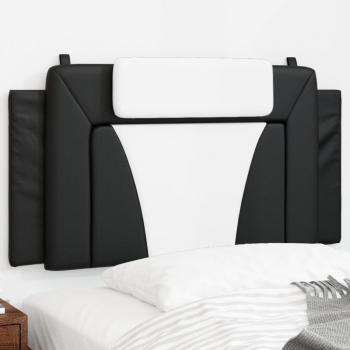 Black and White Faux Leather Headboard Cushion 100 cm
