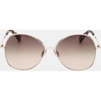 Max Mara Gold Sunglasses with Original Case, Yellow female, Size: 60 MM