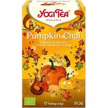 YOGI TEA Pumpkin Chai 17 Bolsitas Infusión Biológica Edición Limitada