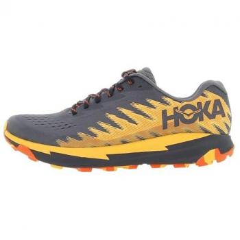 Hoka Torrent 3 Zapatillas de trail running para hombre color negro, naranja y rojo talla 45(1/3)