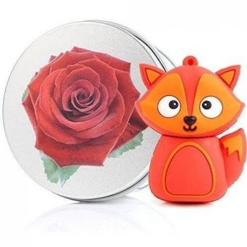 anvor® Chiavetta USB 3d Volpe Fox anvor® chiavette USB unidad Flash Memory Stick Pen Drive rojo rosa