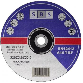 sbs 25 Stück Trennscheiben 230 x 2,0mm INOX Flexscheiben Metall-Trennscheiben