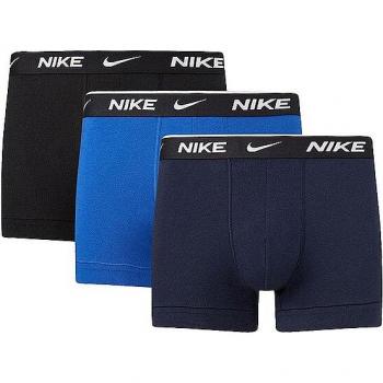 Bóxer Nike Everyday Cotton Stretch Trunk Pack de 3 Hombres Azul Oscuro - S