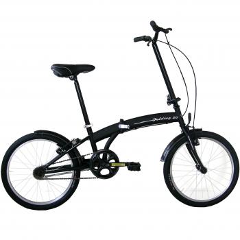 Frejus MICROBIKE PLEGABLE 20 - Bicicleta de plegable para unisex, 1 velocidades, cuadro acero, Negro