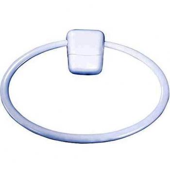 MSV TOALLERO Anilla Blanco Basic, Polipropileno, 28x22.5x22.5 cm