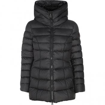 Peuterey Women's Quilted Down Coat Esdra with Hood, Black, Size 36