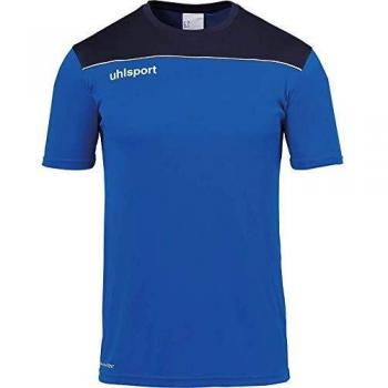 uhlsport Offense 23 Poly Shirt Camiseta De Fútbol para Hombre, Azur/Azul Marino/Blanco, S