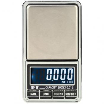 KKmoon Mini Báscula profesional digital electrónica de Joyería de la Escala Bolsillo Escala Balanza de precisión 600g*0.01g / 1000g*0.1g