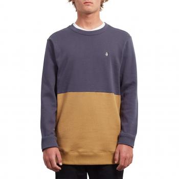 Volcom Sngl STN DIV Crew Sudadera, Hombre, Azul