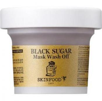 SKINFOOD Black Sugar Wash Off Mask - Exfoliating & Nourishing 120g