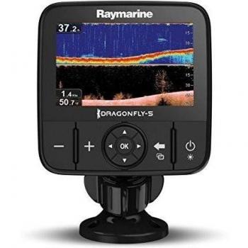Raymarine DragonFly 5DVS - Sonda, CHIRP doble canal y DownVision, pantalla 5, incluye transductor CPT-DVS