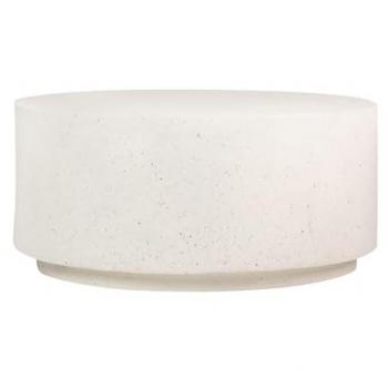 Mesa Auxiliar Adda Home Blanco Terrazo 90x90x40 cm - Alta Calidad, Fibra de Vidrio