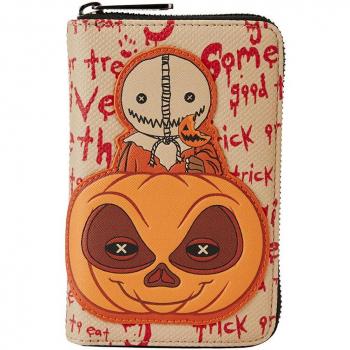 Cartera Loungefly Trick 'r Treat Sam Pumpkin Zip-Around