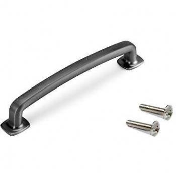 EMUCA Tirador para Muebles, Zamak, Titanio Satinado