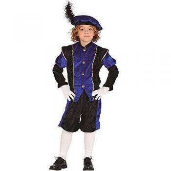 Guirca Disfraz de PAJE Azul y Negro para niño
