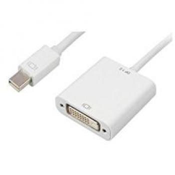 Adaptador Mini DisplayPort a DVI de 0,15m en color blanco