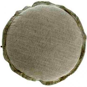 Kave Home - Funda cojín Maelina Ø 45 cm blanco