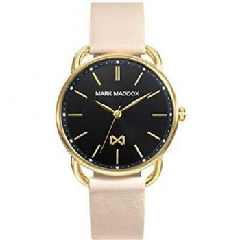 Mark Maddox Women's MC7111-57 Gold Steel and Nude Leather
