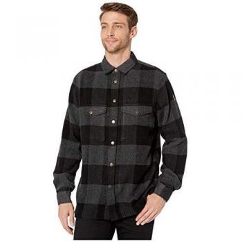 Camisa de manga larga Fjällräven Canada negra y gris - M