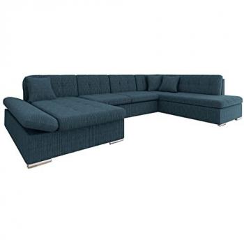 Sofá rinconero Comfivo 150 con función de descanso y caja de ropa de cama, dimensiones 345x205x76cm