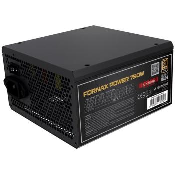 Fuente de Alimentación Gembird Fornax Power 750W PFC Activo Ventilador 12 cm Certificación 80+ Bronze