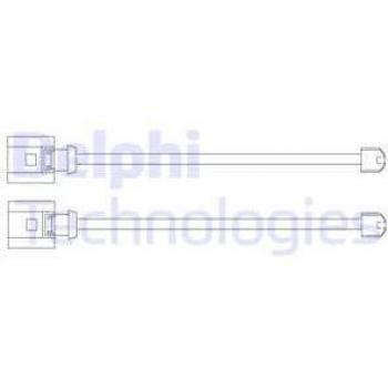 Juego de contacto de aviso de desgaste de frenos DELPHI LZ0249