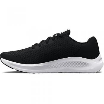 Under Armour Zapatillas Running Bgs Charged Pursuit 3, deportivas ligeras y transpirables para niño, color negro/negro/blanco, talla 36,5