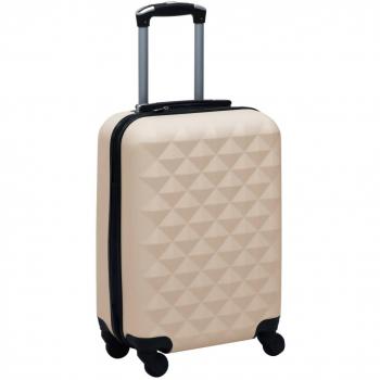 Maleta Rígida Rollya Con Ruedas Giratorias Dorado 22X55x36 Cm