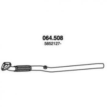 Tubo de escape PEDOL 064.508 para OPEL y VAUXHALL, compatible con códigos 13126159, 5852127, 5852231, 5852277, 9129946, 585248