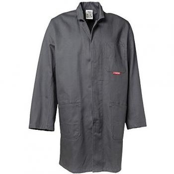 Abrigo Profesional de Trabajo para Hombre, 100% Algodón, Tamaño 48, 290 g/m², Gris
