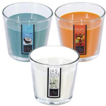 Set de 3 Velas Perfumadas Wellhome con Aromas a Rosa, Frutos Rojos y Frambuesa