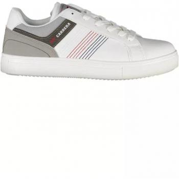 Carrera White Polyester Sneaker - EU43/US10, Sneakers, male, White, Size: 10 US White Sneaker with Contrasting Details