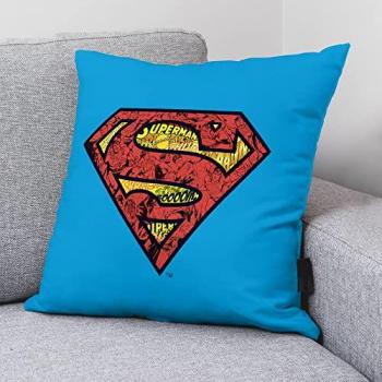 Funda de cojín 100% algodón Superman Basic A 45x45cm, suave, multicolor, varios tamaños