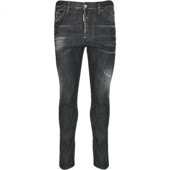 Dsquared2 Slim Fit Black Denim Jeans for Men, Size 50