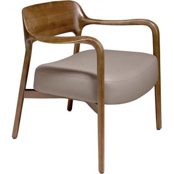 Sillón tapizado polipiel visón ANGEL CERDÁ 5082C - Color: Visón, Material: Polipiel, Dimensiones: 70 x 62 x 72 cm