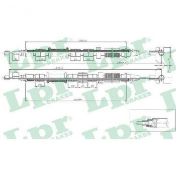 Cable de freno de mano LPR C1674B