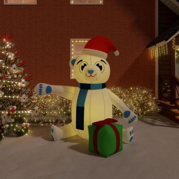 Osito de Peluche Inflable de Navidad LED 240 cm