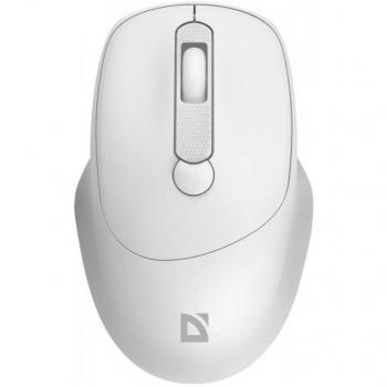 Ratón inalámbrico silencioso Defender FEAM MM-296 1600 DPI blanco