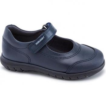 Mercedita Pablosky marino 348220, protectores interiores de talón y puntera, suela de goma antideslizante y flexible, velcro, puntera de goma reforzada